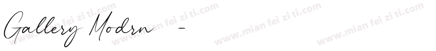 Gallery Modrn字体字体转换